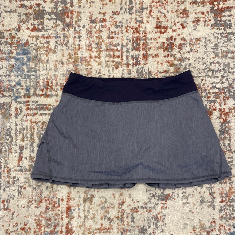 Lululemon Gray and Blue Athletic Skirt